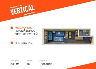 Продаю квартиру студию, 23.1 м2, Санкт-Петербург, Московский район, улица Орджоникидзе, 44А