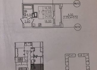 Продажа квартиры студии, 24.9 м2, Санкт-Петербург, Московский район, улица Типанова, 72