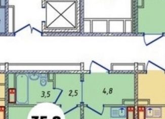 1-комнатная квартира на продажу, 38.2 м2, Бурятия, микрорайон 148А, 1/2