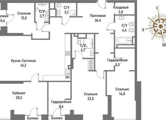 Продам 5-комнатную квартиру, 175 м2, Москва, улица Матросская Тишина, 12, ВАО