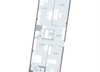 Продаю трехкомнатную квартиру, 88.2 м2, Санкт-Петербург, метро Чкаловская, Ремесленная улица, 15