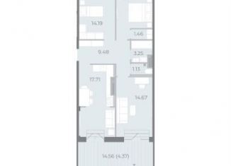 Продается 2-ком. квартира, 78.7 м2, Санкт-Петербург, метро Чкаловская, Ремесленная улица, 15