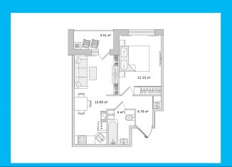 Продается 1-ком. квартира, 40.3 м2, Санкт-Петербург, Приморский район