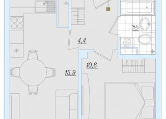 Продажа 1-ком. квартиры, 39 м2, Псковская область, Балтийская улица, 17А