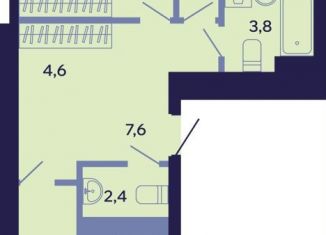 Продажа 3-ком. квартиры, 61.9 м2, Якутск, Новопортовская улица, 1А/1