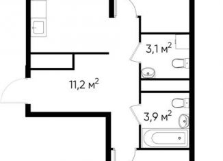 Продается двухкомнатная квартира, 66.8 м2, Москва, деревня Рассказовка, 1