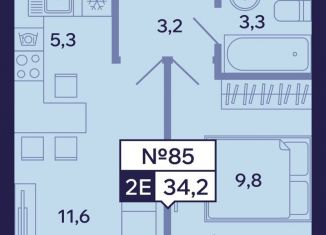 Продаю 2-ком. квартиру, 34.2 м2, Саха (Якутия), Новопортовская улица, 1А/1