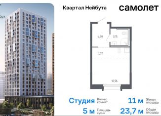 Квартира на продажу студия, 23.7 м2, Владивосток, Ленинский район, жилой комплекс Квартал Нейбута, 141к1