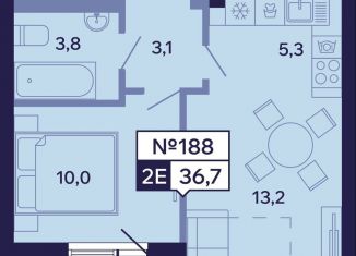 Продается 2-комнатная квартира, 36.7 м2, Саха (Якутия), Новопортовская улица, 1А/1