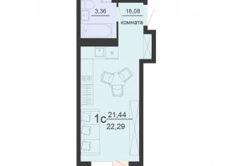 Продается квартира студия, 22.3 м2, Воронеж, Острогожская улица, 164, Железнодорожный район