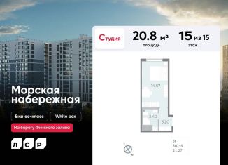 Продажа квартиры студии, 20.8 м2, Санкт-Петербург, метро Приморская