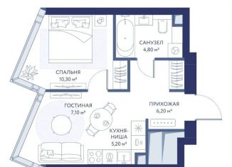 Продажа 1-ком. квартиры, 33.6 м2, Москва, 1-й Сетуньский проезд, 8, ЖК Хайд