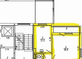 Продажа двухкомнатной квартиры, 59.1 м2, Красноярский край, Апрельская улица, 5