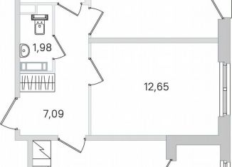 Продается 2-ком. квартира, 53.8 м2, Пушкин