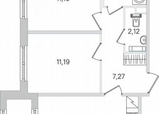 Продам 2-комнатную квартиру, 52.9 м2, Пушкин