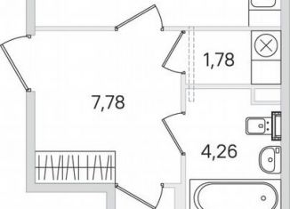 Продаю 1-ком. квартиру, 41.6 м2, Пушкин