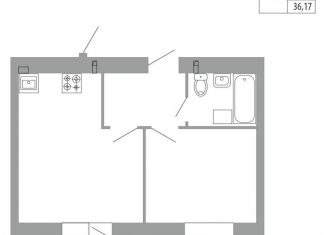 Продажа 2-ком. квартиры, 36.2 м2, Кукмор, улица Степана Разина, 38Б