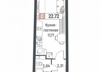 Продаю квартиру студию, 22.7 м2, Мурино, ЖК Авиатор