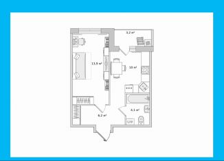 Продажа однокомнатной квартиры, 34.7 м2, посёлок Парголово, Михайловская дорога, 6