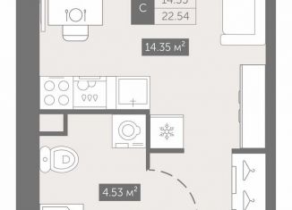 Квартира на продажу студия, 22.5 м2, Санкт-Петербург