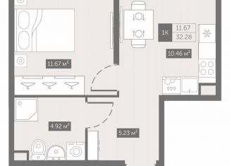 Продается 1-ком. квартира, 32.3 м2, Санкт-Петербург