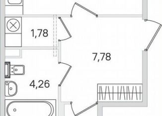 Продажа однокомнатной квартиры, 41.6 м2, Пушкин