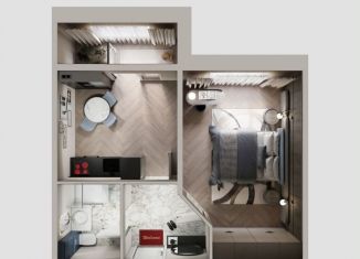 1-комнатная квартира на продажу, 39.3 м2, Курская область