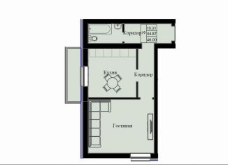 Продается 1-комнатная квартира, 46 м2, Красноярский край