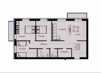 Продам 3-комнатную квартиру, 107.7 м2, Красноярский край