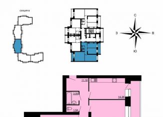 3-комнатная квартира на продажу, 99.9 м2, Владимир, улица Родионовка, 4