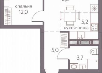 Продам двухкомнатную квартиру, 41.5 м2, Пермь