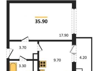 Продажа однокомнатной квартиры, 35.9 м2, Воронеж, улица Шибилкина, 5