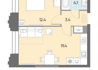 Продаю однокомнатную квартиру, 39.3 м2, Москва, ЖК Зиларт, 21/22, метро ЗИЛ