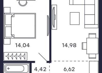 Продается 1-ком. квартира, 44 м2, Красногорск, жилой комплекс Тетрис, к9, ЖК Тетрис