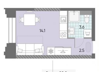 Продам квартиру студию, 20.2 м2, Москва, ЖК Зиларт, 21/22, метро ЗИЛ