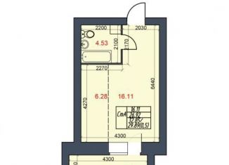 Продаю квартиру студию, 29.9 м2, Череповец, Октябрьский проспект, 98