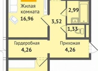 Продам 2-ком. квартиру, 65.2 м2, деревня Аркасы, Изумрудная улица, 1