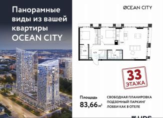 Продается трехкомнатная квартира, 82.8 м2, Удмуртия, Пушкинская улица, 263