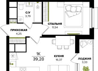 Продаю 1-ком. квартиру, 36 м2, Тула
