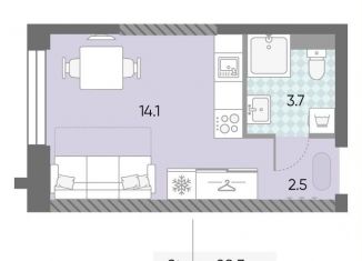 Продам квартиру студию, 20.3 м2, Москва, ЖК Зиларт, 21/22, метро ЗИЛ