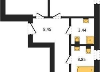Продаю 2-ком. квартиру, 61.3 м2, Калининград, Арсенальная улица, 31к1