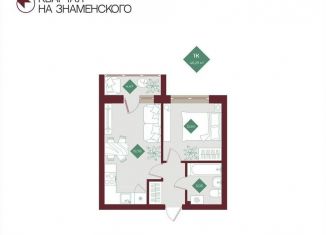 Продается однокомнатная квартира, 44.1 м2, Тобольск, микрорайон 3Б, 6Бк2