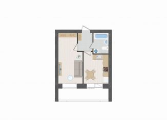 Продается однокомнатная квартира, 40.3 м2, Киров, улица Капитана Дорофеева, 22