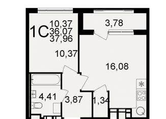 Продаю 1-ком. квартиру, 38 м2, Тула