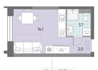 Продам квартиру студию, 20.3 м2, Москва, ЖК Зиларт, 21/22, метро ЗИЛ