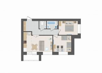 Трехкомнатная квартира на продажу, 57.1 м2, Киров, улица Капитана Дорофеева, 22