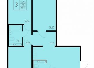 Продажа 3-ком. квартиры, 82.9 м2, Пермь