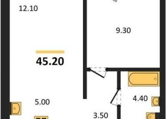 1-ком. квартира на продажу, 45.2 м2, Обь