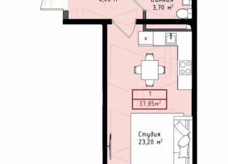 Продается квартира студия, 37.9 м2, Махачкала, улица Даганова, 139