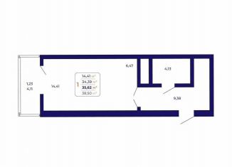 Продажа квартиры студии, 35.6 м2, Республика Башкортостан